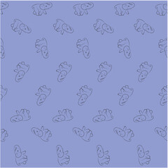 seamless pattern with elephants, cartoon. Perfect for fabric,textile. Creative background