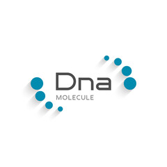 DNA molecule icon. Logo design element