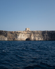 Landscape from boat, Julia Caves, Malta