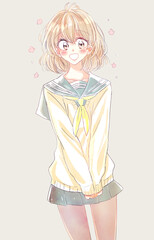 セーラー服の女子学生