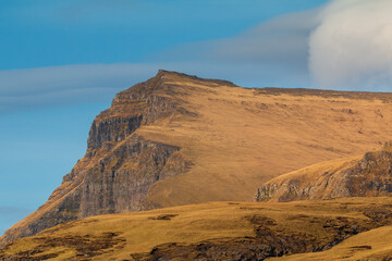 Mountain landscape on the island of Streymoy, Faroe Islands.