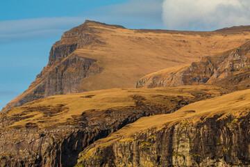 Mountain landscape on the island of Streymoy, Faroe Islands.
