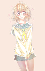 セーラー服の女子学生