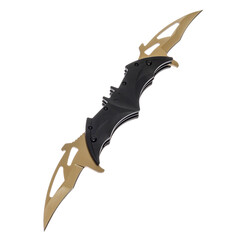 Knife tourist, hunting, tactical, military for survival and self-defense. Steel blade. An isolated object on a white background.