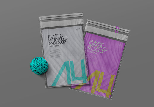 A4 Plastic Mockup Bag Transparent