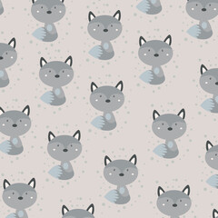 cute little fox pattern. pattern For valentine, print, 
packaging, decoration, wallpaper and design, case phone, bed cover, pajamas, child pajamas