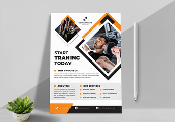 Fitness Flyer Design Layout