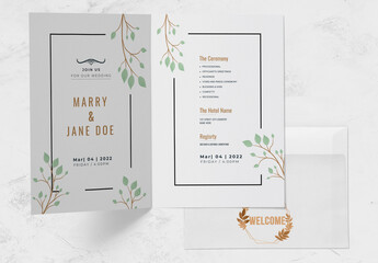 Wedding Invitation Card Design Layout