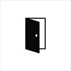 Door Icon in trendy flat style isolated on grey background. Open door symbol for your web site design, logo, app, UI. Vector illustration, EPS10.
