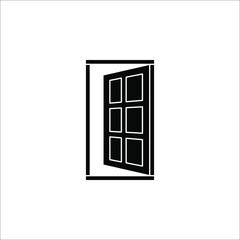 Door Icon in trendy flat style isolated on grey background. Open door symbol for your web site design, logo, app, UI. Vector illustration, EPS10.