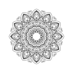 mandala logo art symbol icon vector