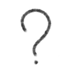 A drawn question mark. Question symbol. Hand-drawn interrogation icons or a sketch for questions. Illustration with doodles.