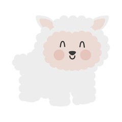 Obraz na płótnie Canvas cute sheep icon