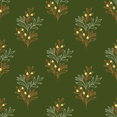Floral seamless patterns. Vector design for paper, cover, fabric, interior decor and other users