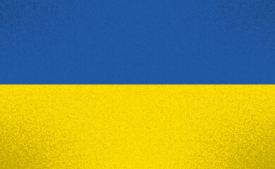 Ukrainian flag. Vector grunge illustration.