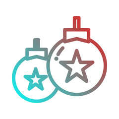 Fototapeta premium christmas ball icon