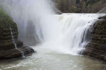 Fototapeta na wymiar Waterfall with mist