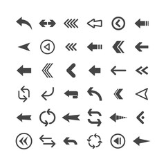 Arrow icons set. Vector Arrows collection.