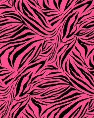 Seamless zebra pattern, animal print.