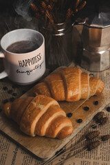 croissant and coffee