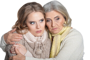 Senior mother and her daughter