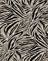 Seamless zebra pattern, animal print.