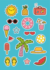 Summer stickers