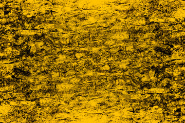 Abstract grunge textured yellow color old stone wall surface for background