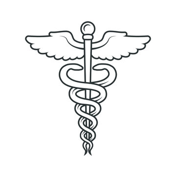 caduceus medical symbol image