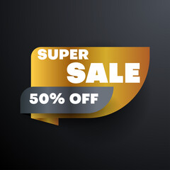 premium sale banner design template. vector illustration