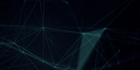 Abstract beautiful geometric background. Abstract plexus futuristic, polygonal space with a dark background. Plexus fantasy. Abstract technology