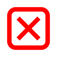 Obraz premium Red cross flat icon in circle. Vector illustration isolated on a white background. 