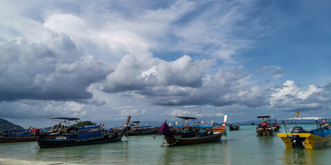 boats on the sea