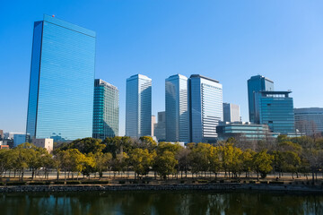 大阪市 大阪ビジネスパークの高層ビル群