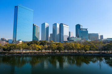 大阪市 大阪ビジネスパークの高層ビル群