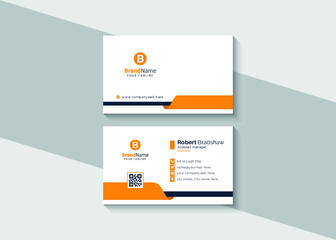 Clean professional modern business card design template