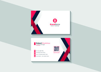 Clean professional modern business card design template