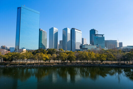大阪市 大阪ビジネスパークの高層ビル群