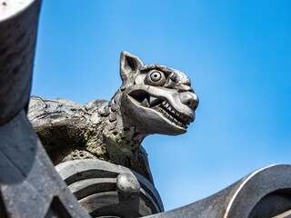 中山道太田宿本陣の門の魔除けの瓦