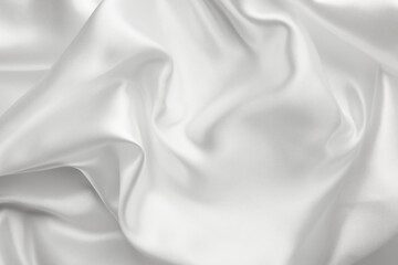White satin silk, elegant fabric for backgrounds