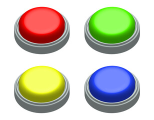 set of buttons, colorful, vector illustration 