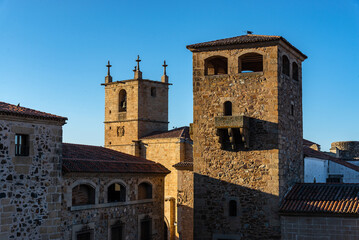 Fototapeta na wymiar Zona monumental de Cáceres.