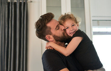 Our love is forever. Cropped shot of a father and daughter bonding together at home.
