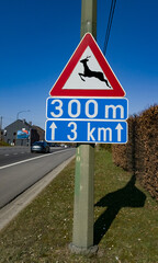 Panneau de pr&eacute;sence de gibier