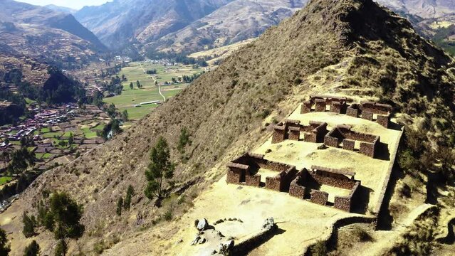 Machu Pitumarca, an ancient Incas town in the Cusco region of Peru