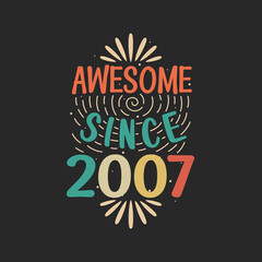 Awesome since 2008. 2008 Vintage Retro Birthday