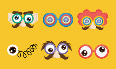 Fototapeta premium april fools day set