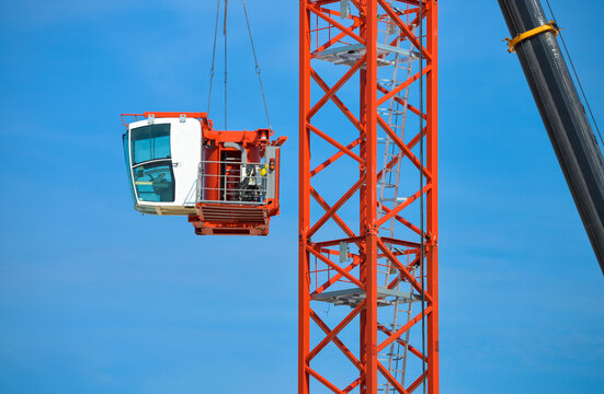 Cabine d'une grue