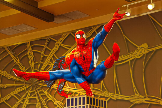 OSAKA, JAPAN - Jun 26, 2009 : Photo of the Amazing Adventure of Spider Man, one of the most famous attraction rides at Universal Studio, Osaka, Japan.