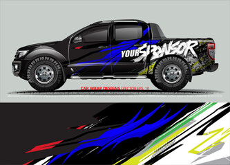 race car Livery for vehicle wrap design vector 
